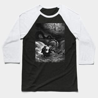 High Resolution Gustave Doré Illustration The Destruction of Leviathan Baseball T-Shirt